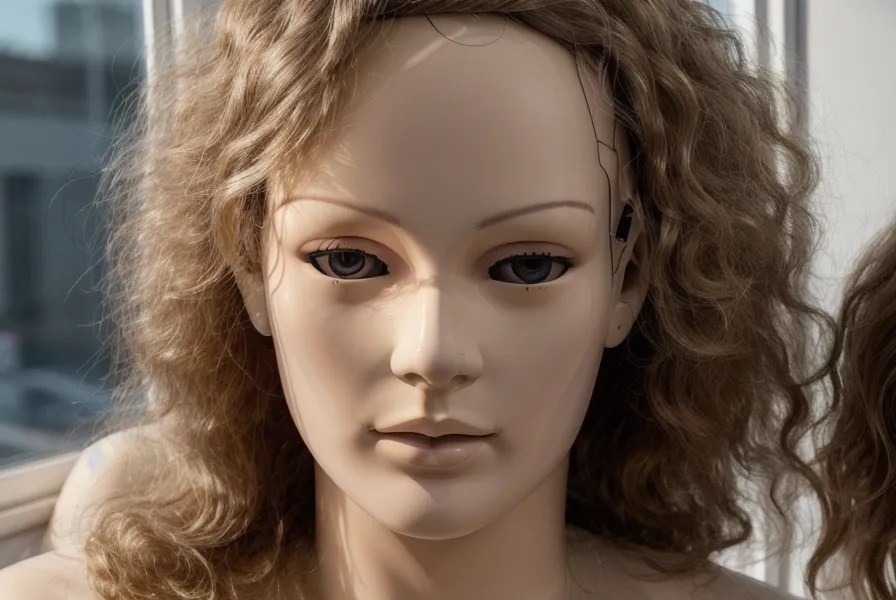 Comparativa entre pelo sintético dañado y pelo natural de práctica
