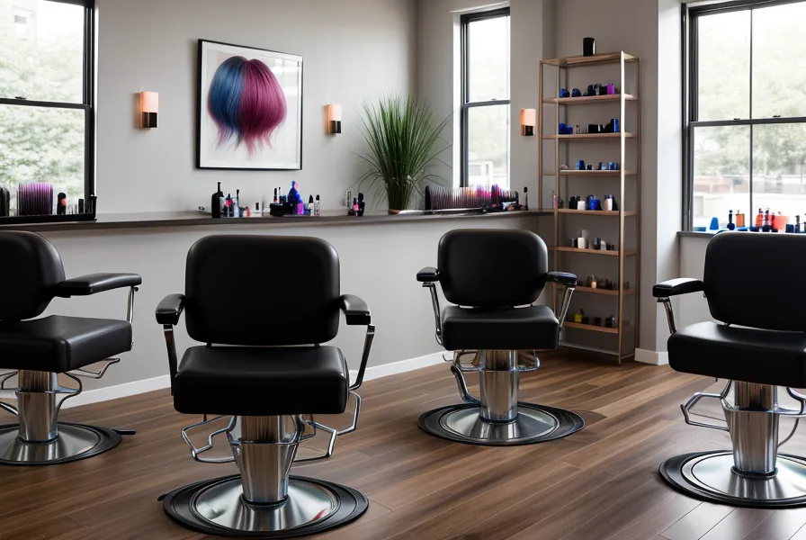Colorista profesional mezclando tintes con báscula de precisión en una cabina de emprendimiento en peluquería
