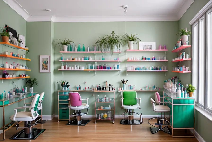 Aplicación de balayage con paleta acrílica lisa, sin textura que retenga producto